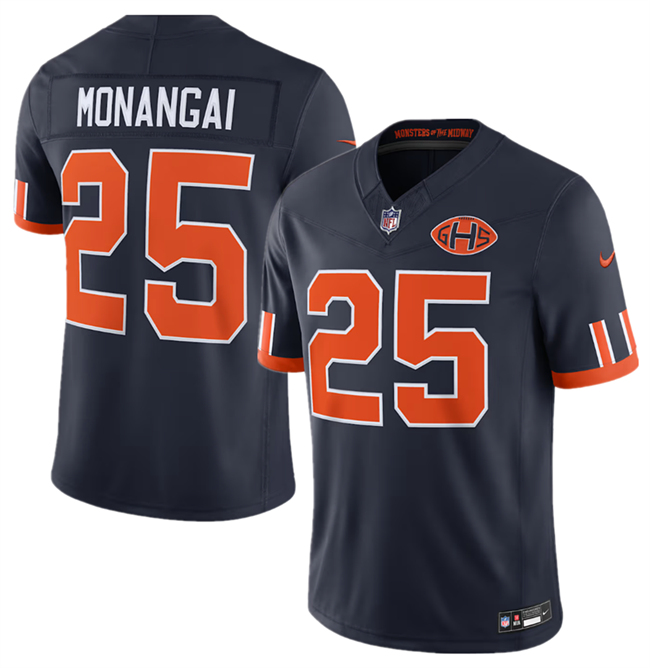 Men's Navy Chicago Bears #25 Kyle Monangai 2026 F.U.S.E. Rivalries Collection Limited Stitched Football Jersey